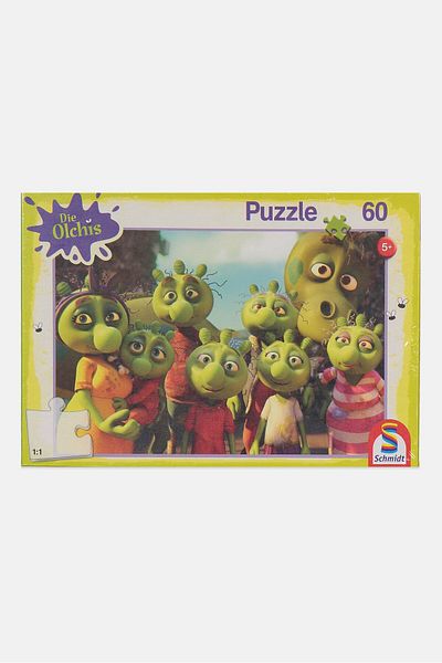Schmidt Kids Die Olchis 60 Piece Puzzle, Green Combo