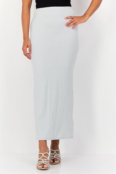 Don't Call Me Jennyfer Women Solid Maxi Skirt, Light Grey
