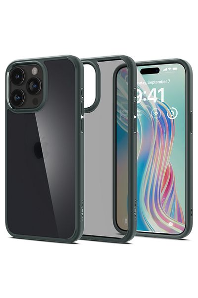 Spigen Etui Ultra Hybrid na iPhone 15 Pro Max ciemnozielone