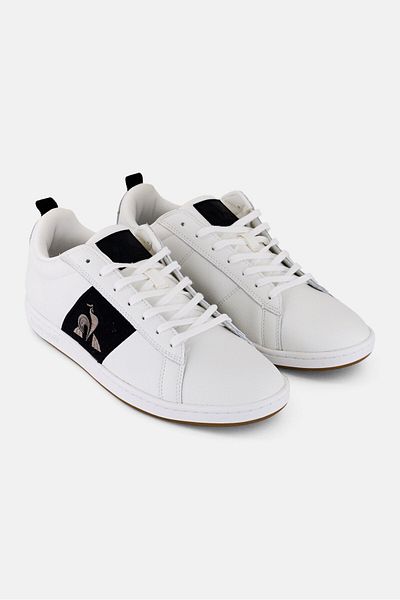 Le Coq Sportif Men Court Classic Twill Lace Up Outdoor Shoes, White