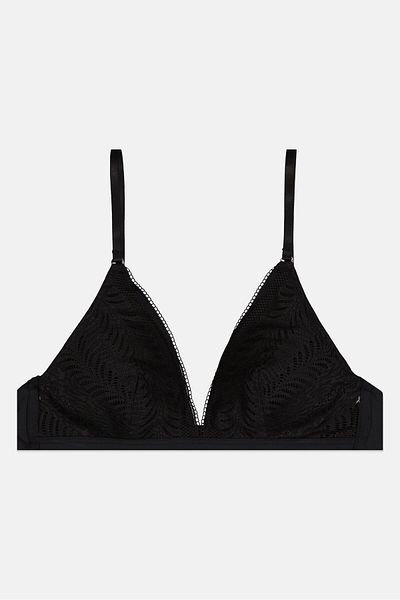 Calvin Klein Women Lace Lightly Padded Bra, Black