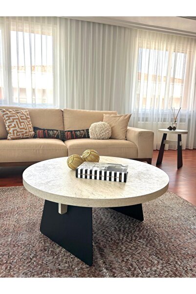 desping WİNG, MODERN ORTA SEHPA MODERN MANTAR SEHPA ÇAP 85 CM DEMONTE SAC AYA...