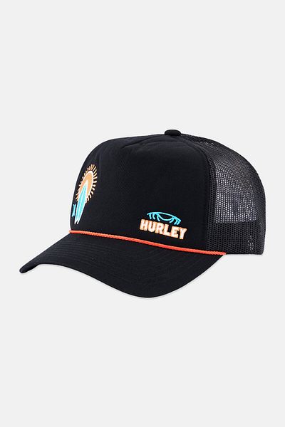 Hurley Men Embroidered Logo Adjustable Tucker Cap, Black