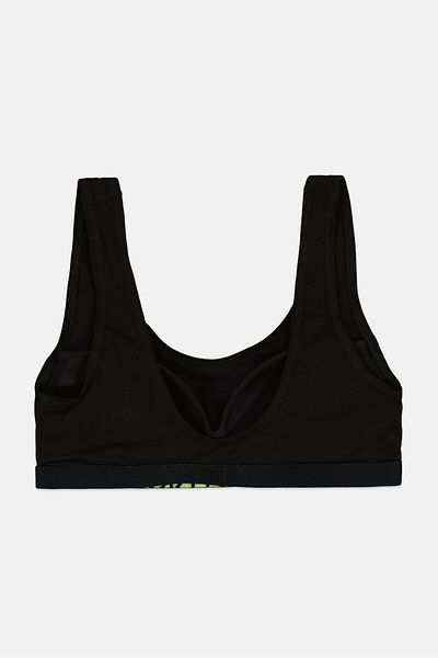 Calvin Klein Women Brand Logo Padded Sports Bra, Black