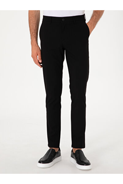 Cacharel Siyah Slim Fit Kanvas Pantolon 50313881-VR046