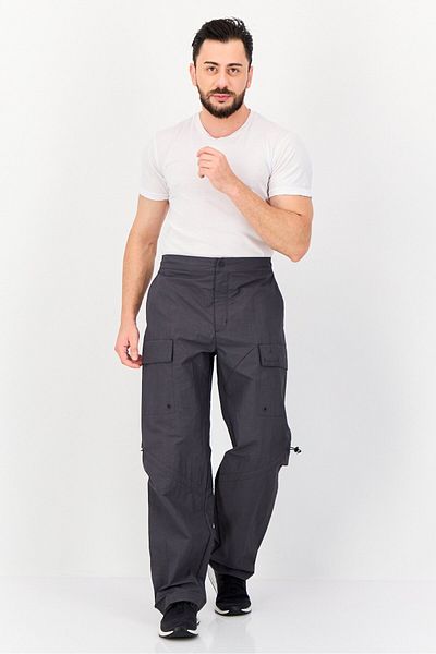 Nike Men Standard Fit Basketball Tactical Pants, Grey