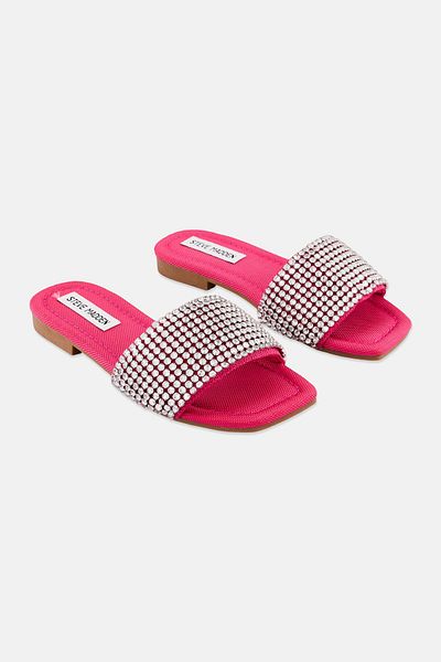 Steve Madden Women Sightly Metallic Slip On Flats, Multicolor