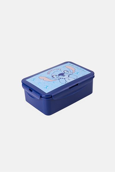 Disney Stitch Plastic Cutie Pie Bento Box, Navy