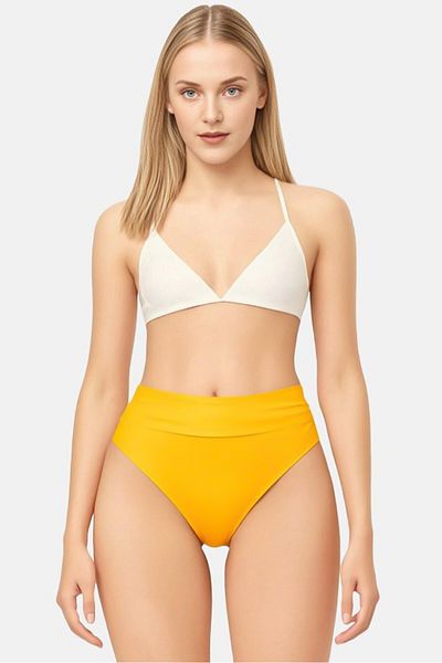 aerie Women Solid High Cut Panty, Orange
