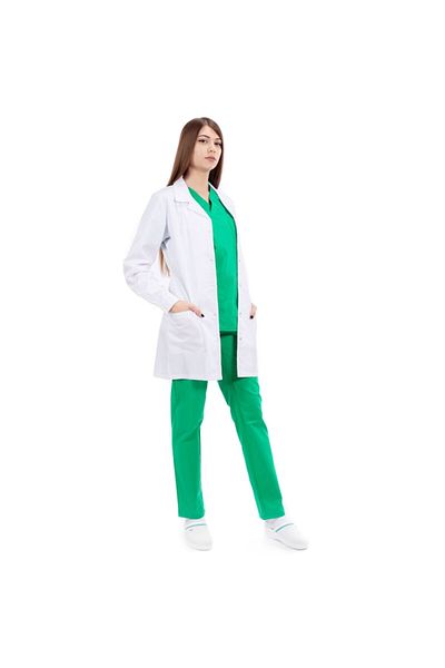 İNOTEX Halat medical pentru femei cu mâneci lungi, Inotex, alb, XL