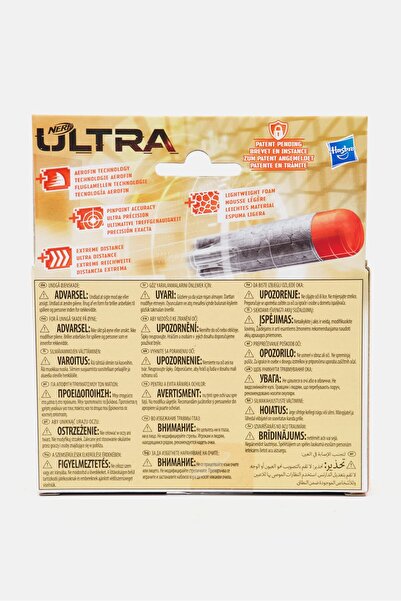 Nerf 10 Pieces Ultra 20 Dart Refill Pack, Black/Orange