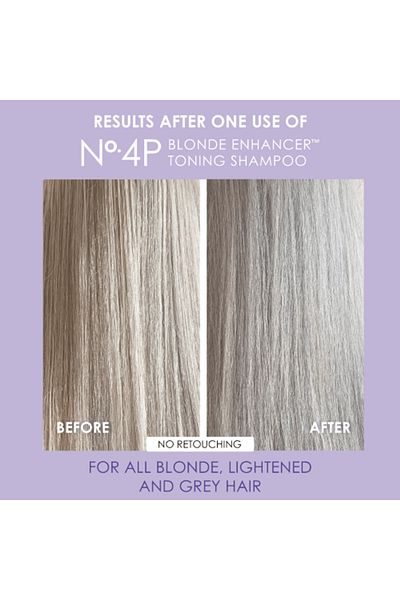 Olaplex Σαμπουάν τόνωσης No. 4P Blonde Enhancer - 250ml για έντονα και λαμπερά ξανθά μαλλιά