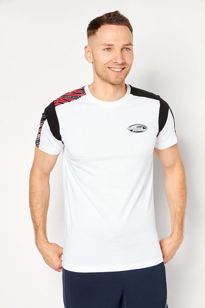 Puma X Scuderia Ferrari Men Sportswear Fit Brand Logo Training T Shirt, White