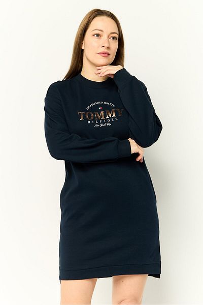 Tommy Hilfiger Women Brand Logo Mini Dress, Navy