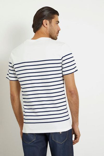 Guess Ss Cn Yd Striped Tee