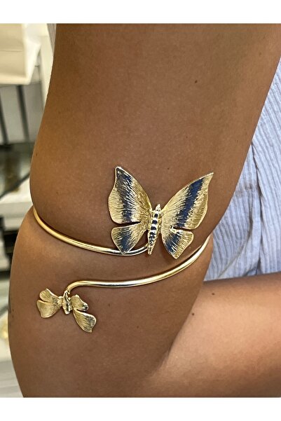 shop Gold Kelebek Arm Cuff Üst Kol Kelepçesi