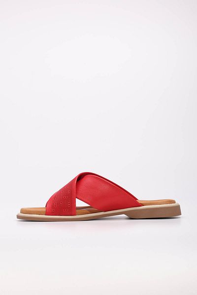 FAST STEP Genuine Leather Women's Flat Slippers 972Za1201