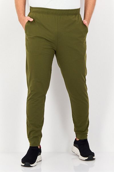 RBX Men Sportswear Fit Solid Outdoor Sweatpants, Olive