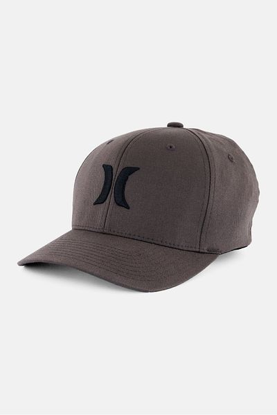 Hurley Men Embroidered Logo Flexfit Cap, Dark Grey
