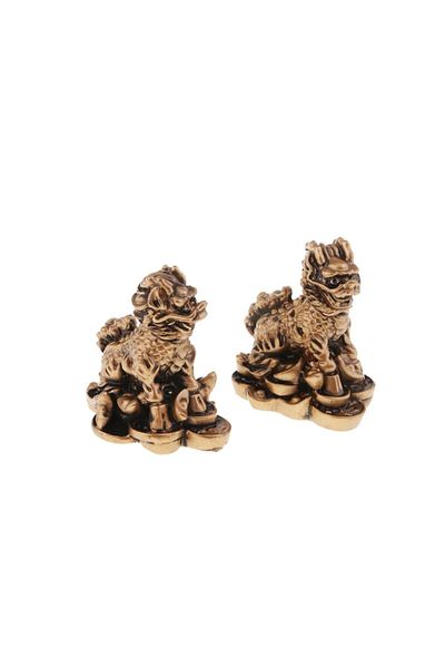 BLA BLA FOAM Set 2 Figurine Chi Lin aramii din rasina 5.8 cm