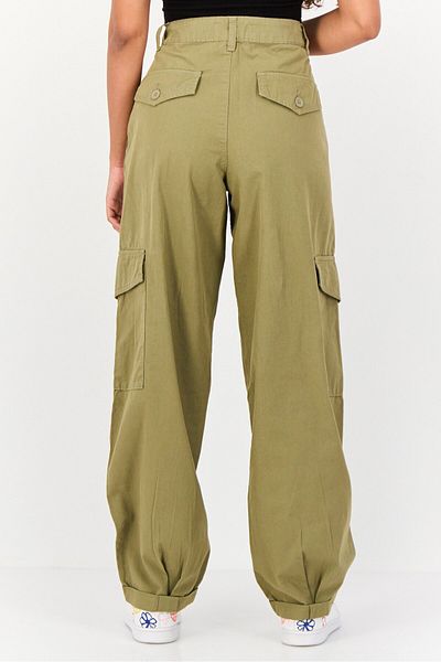 Don't Call Me Jennyfer Women Regular Fit Solid Skater Cargo Pants, Olive