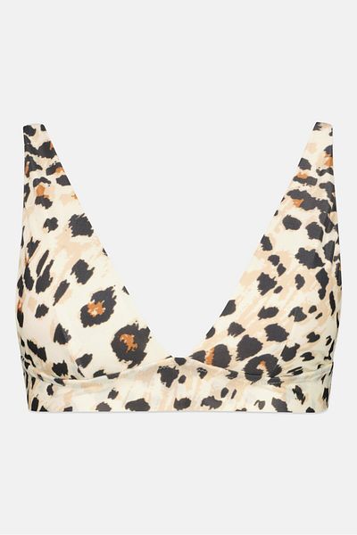 aerie Women Allover Print Padded Bikini Top, Multicolor