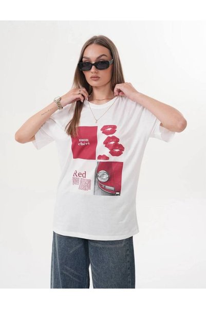 altınok fashion Red B.Tshrt