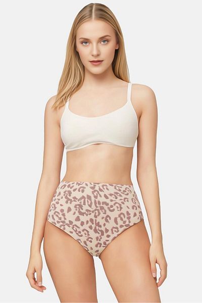 aerie Women Animal Print Bikini Bottom, Multicolor