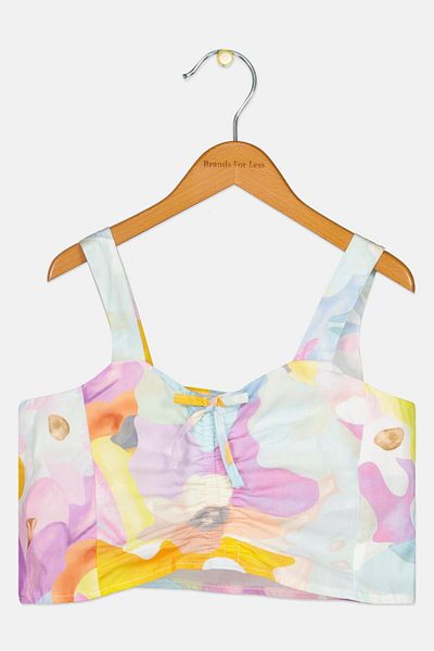 DeFacto Kids Girl Floral Print Sleeveless Top, Multicolor