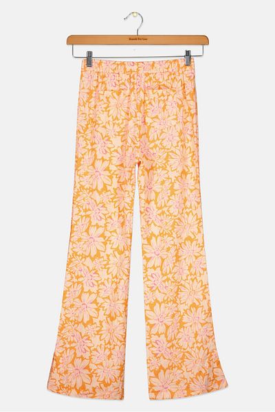 Koton Kids Girls Allover Print Wide Leg Pants, Multicolor