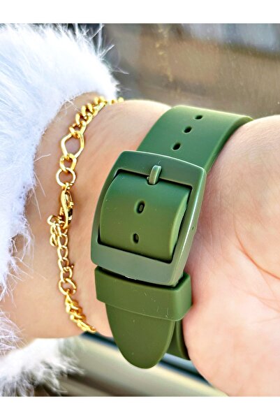 Tisaati Special Design Luxury Silicone Cord Premium Series Women's Wristwatch with Calendar - Gift Bracelet