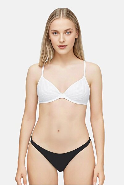aerie سراويل داخلية نسائية منقوشة، لون أسود