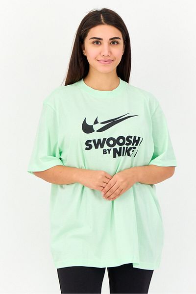 Nike Women Loose Fit Fit Short Sleeves Running T-Shirt, Light Green