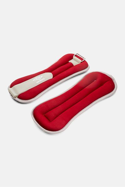UMBRO 2 Piece Ankle Weight 1000 grm /22 x11 cm, Red