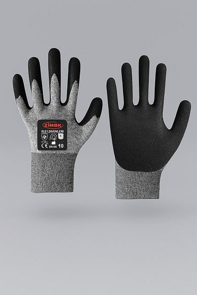 zimak El-155 Sandy Finish Gray Gloves Size 10 (6 Pairs)
