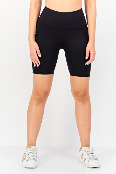 Hurley شورت رياضي مناسب لركوب الدراجات للنساء، أسود