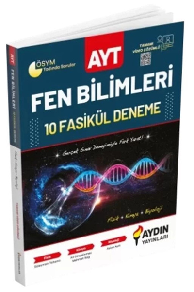 Aydın Yayınları AYT Fen Bilimleri 10 Deneme