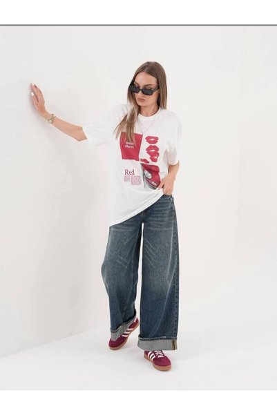 altınok fashion Red B.Tshrt