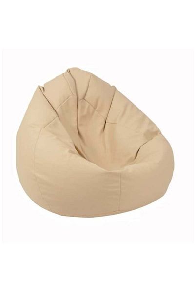 Pufrelax Fotoliu Nirvana Gigant, Material Piele Ecologica - Nude