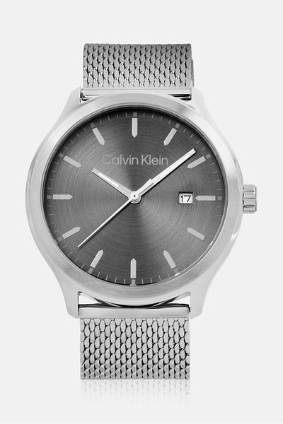 Calvin Klein Men 25200352 Stainless Steel Analog Watch 43mm, Silver