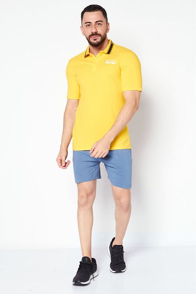 Puma x Porsche Design Men Sportswear Fit Short Sleeve Outdoor Polo Shirt, Yellow