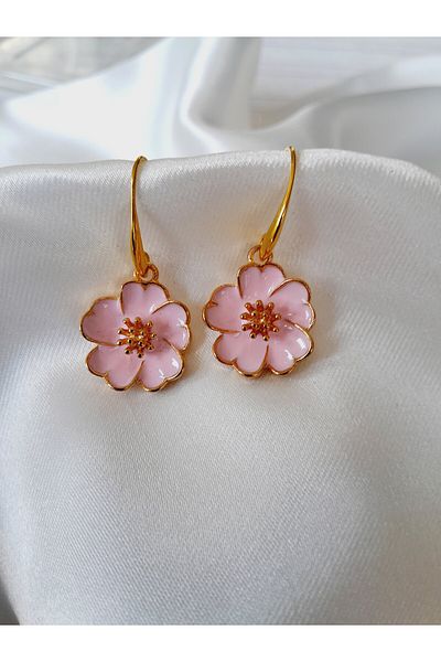 Minnoş Dükkan Flower Design Earrings