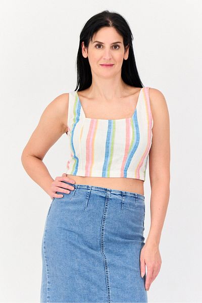 Hurley Women Stripe Sleeveless Tank Top, Multicolor