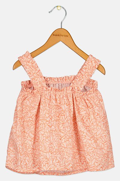 DeFacto Kids Girl Sleeveless Floral Print Top, Multicolor