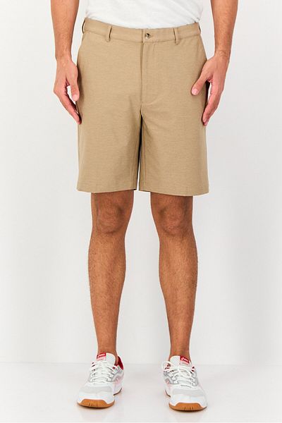 Greg Norman Men Sportswear Fit Heather Outdoor Shorts, Tan