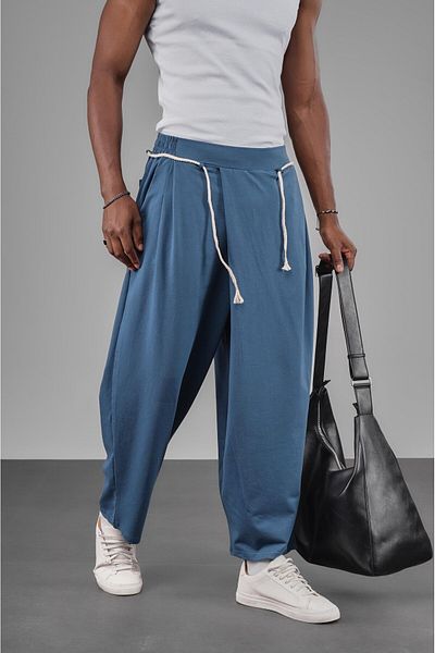 king brich Shalwar Cut Elastic Waist Trousers