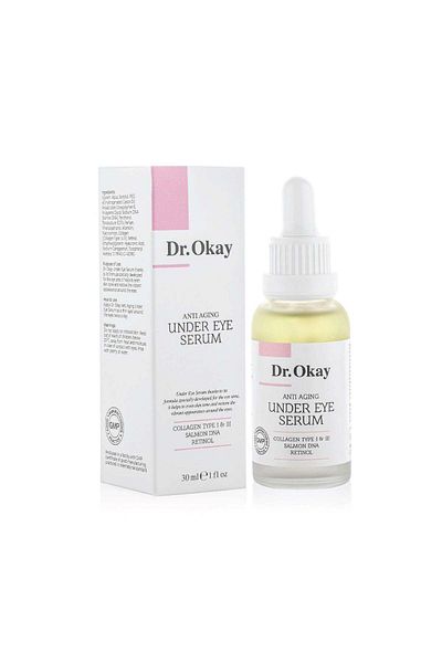 dr.okay Ser anti-îmbătrânire pentru ochi cu colagen de tip I și III, ADN de somon și retinol