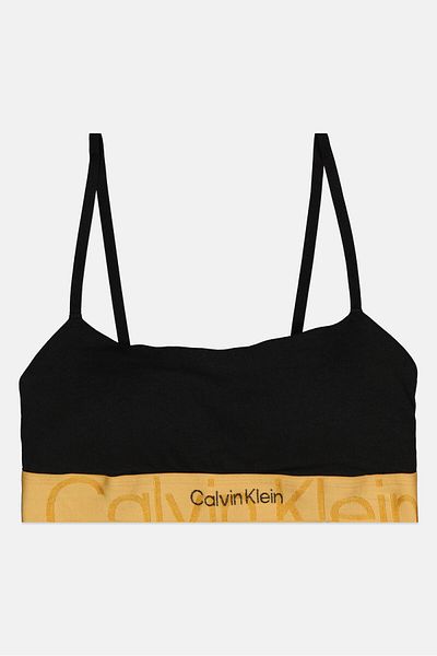 Calvin Klein Women Brand Logo Padded Sports Bra, Black