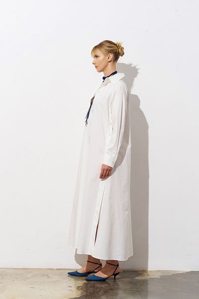 Merve DAĞLI Ni̇sya Poplin Maxi Tunic