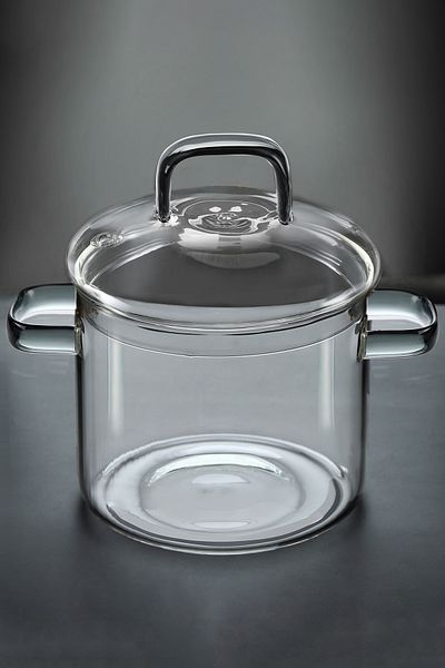 Karaca Borglas Perle Series Glass Deep Pot 16 cm